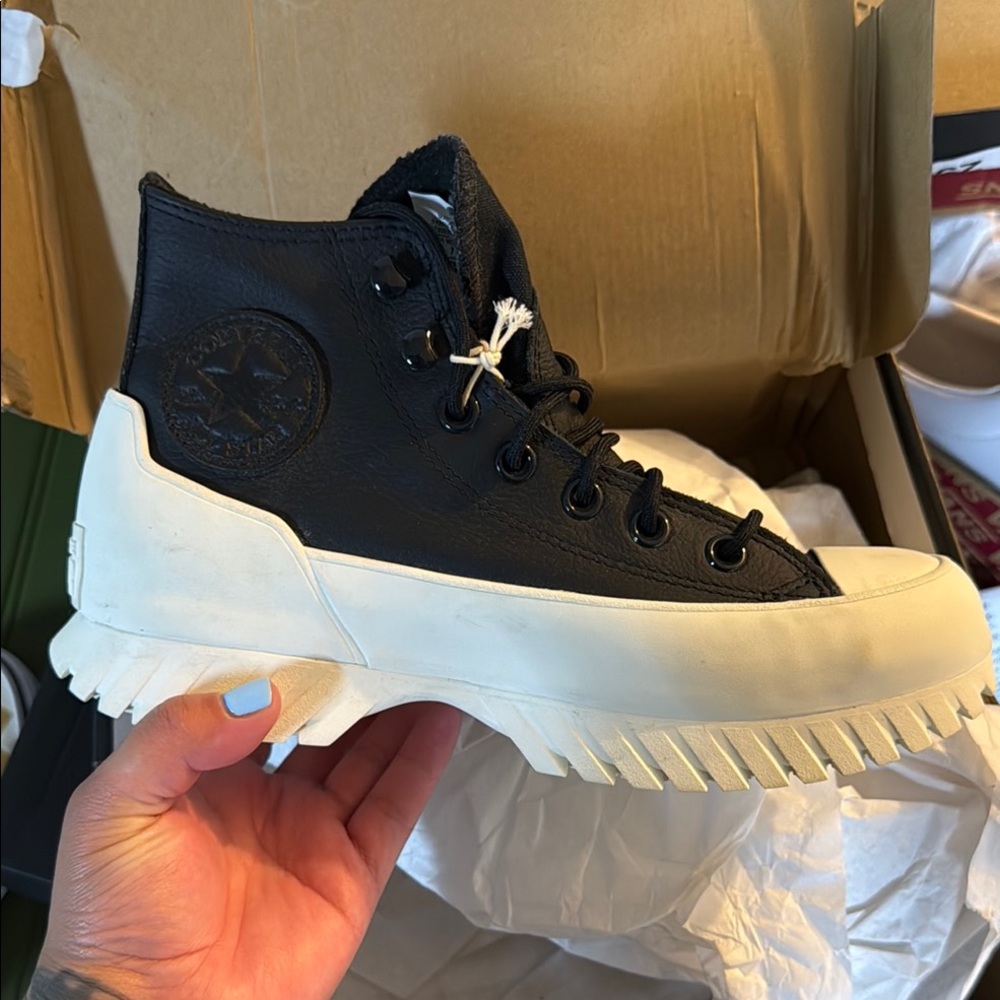 Converse Black and White High-Top Sneakers